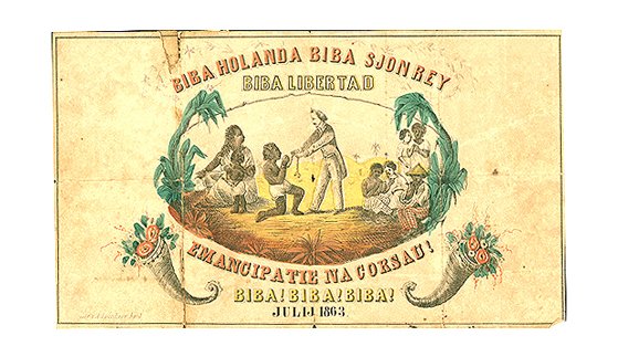 Met deze ansichtkaart werd dankbaarheid om de afschaffing van de slavernij  afgedwongen - Ons koloniale verleden in 50 voorwerpen